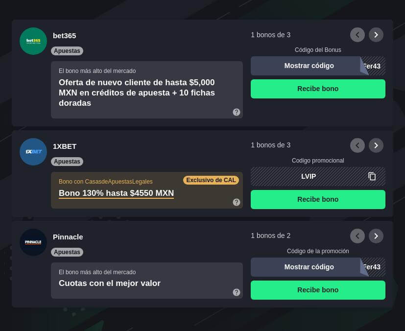 Apuestas de marcador exacto