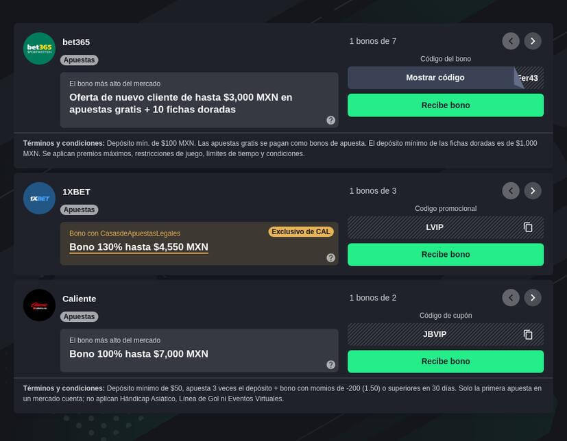 Casas de apuestas Mundial 2026