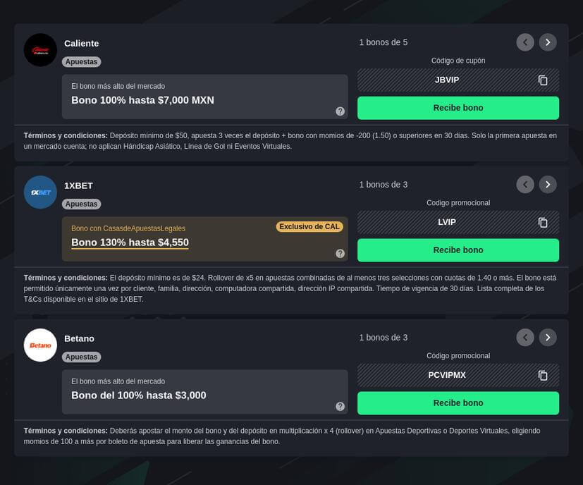 Bonos exclusivos para apuestas en vivo