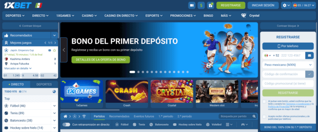 código promocional 1XBET registro